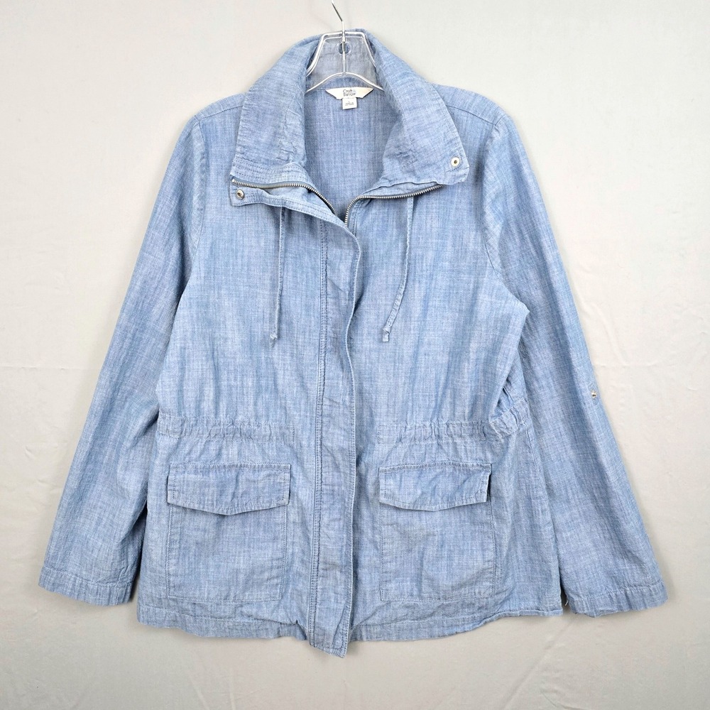 crown & ivy Light Blue Utility Jacket